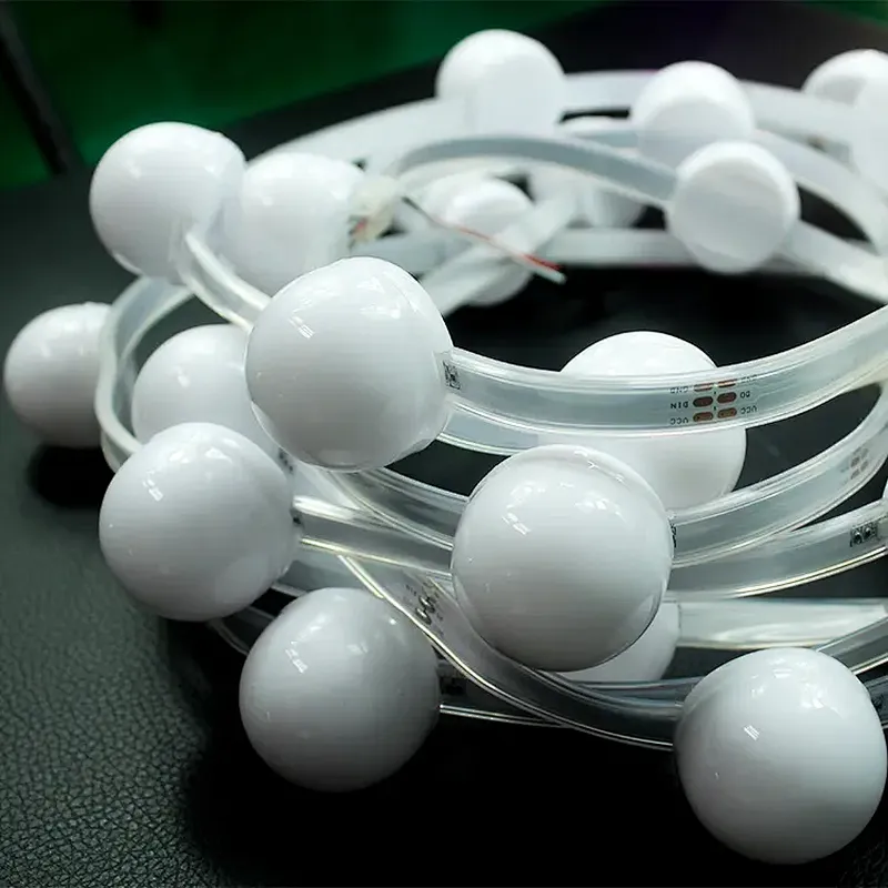 DC12V IP67 RGB Half Globe LED Light String Magic Full Color Holiday  Decoration